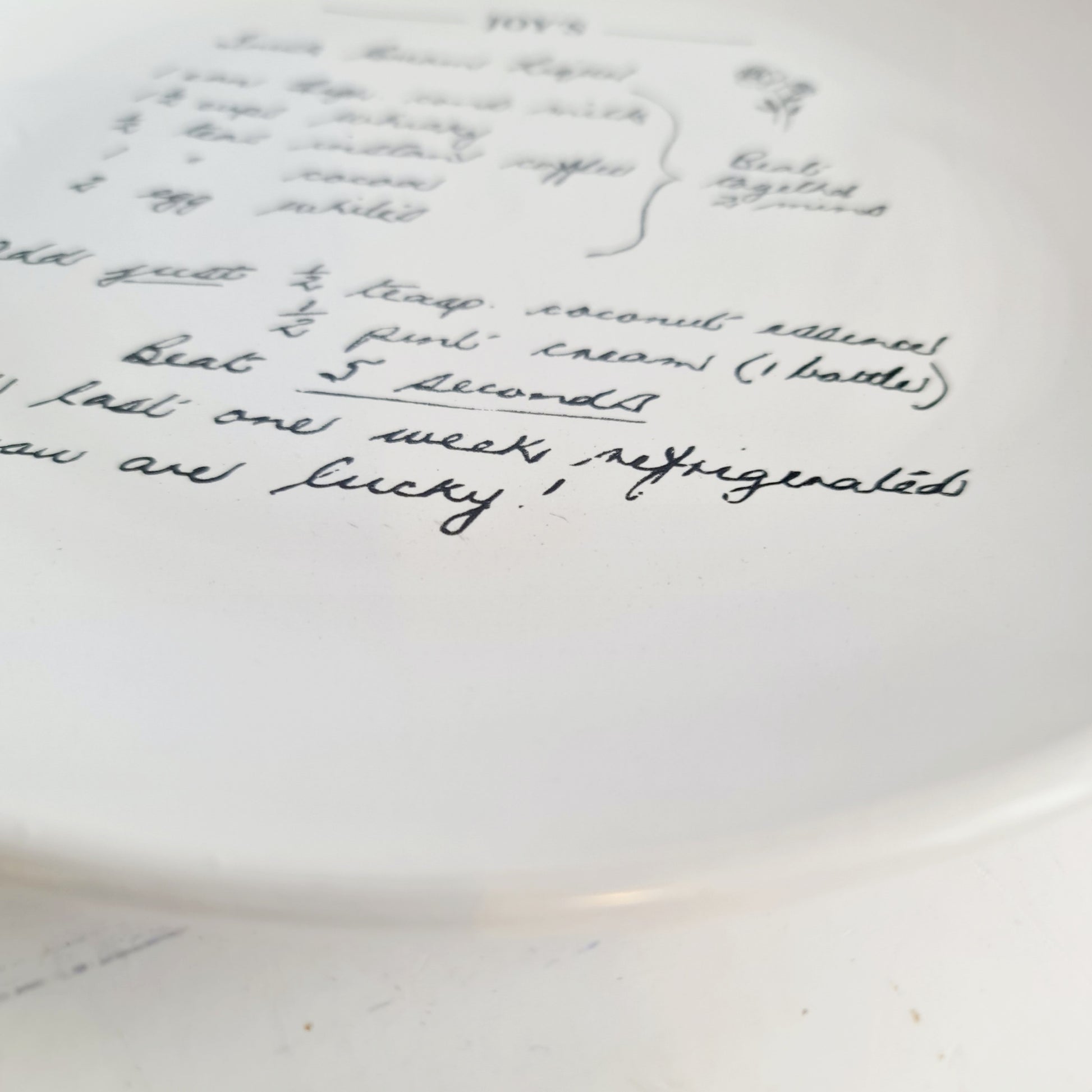 Engraved Recipe Plate Auckland | Mothers Day Gift