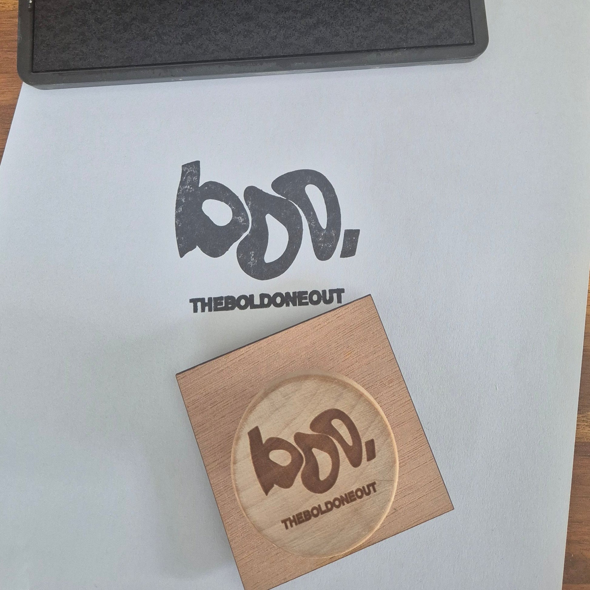 Custom Handheld Rubber Stamp for Packaging