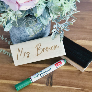 Personalised Whiteboard Eraser Teacher Gift