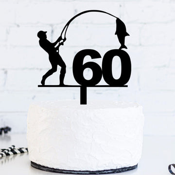 Fishing Cake Topper (any age available)