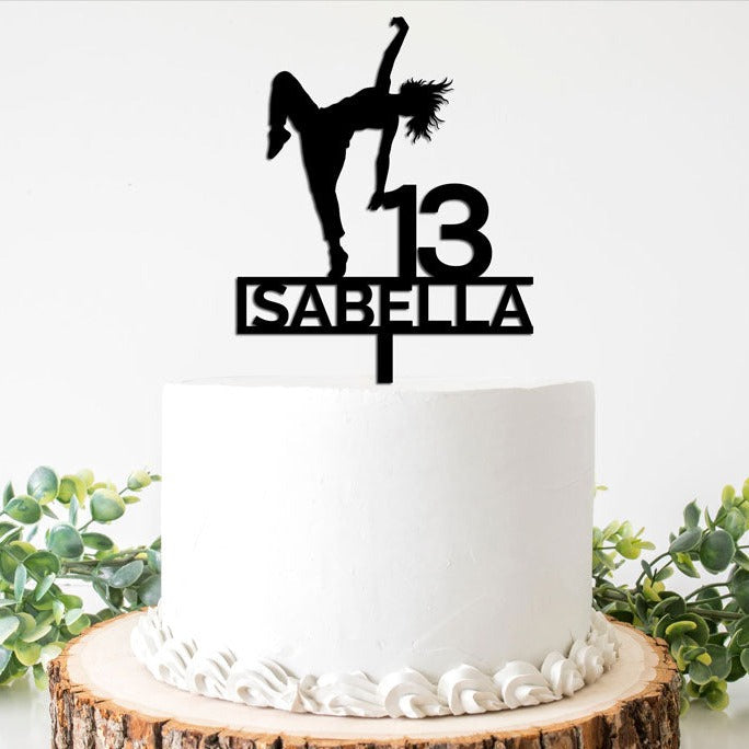 Hip Hop Dancer Cake Topper