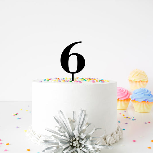 Birthday Number Cake Topper - any age (1)