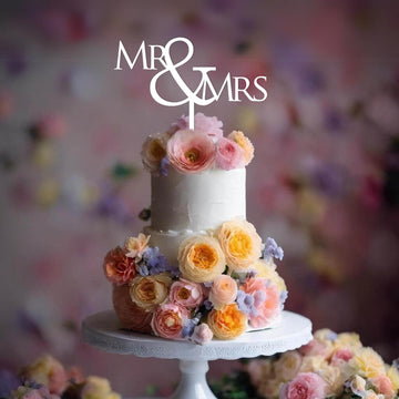 Mr & Mrs Wedding Cake Topper