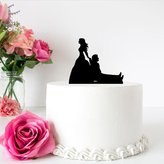 She's The Boss Wedding Cake Topper - (5)