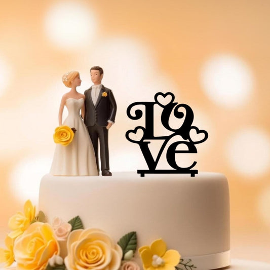 Simple Love Wedding Cake Topper (9)