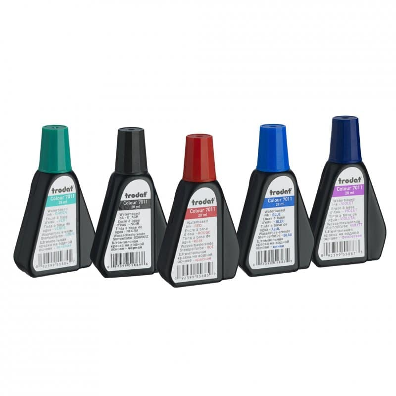 Trodat 7011 28ml Ink Bottles all colours