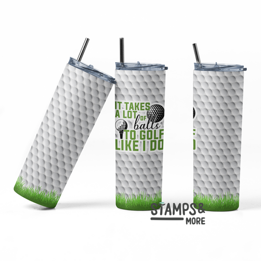 Golf Tumbler -  20oz Skinny Tumbler